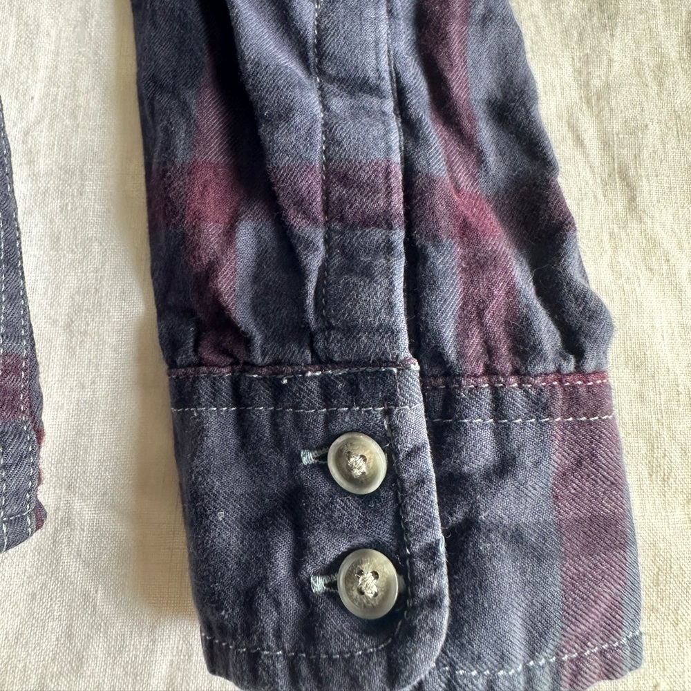 Eddie Bauer Womens Plaid Button Down Cotton Lightweight Western Workwear - Picture 4 of 10